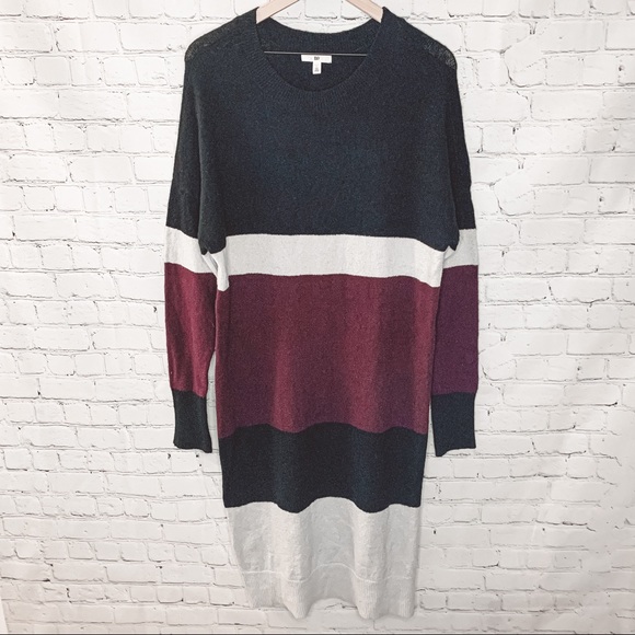 BP Striped Sweater Dress Navy Size Large NWOT - Picture 7 of 9